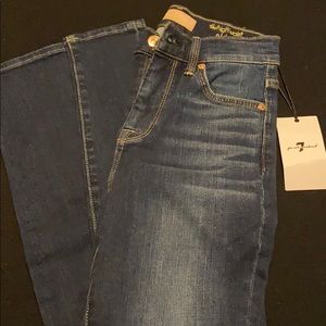 7 for all mankind b(air) high waste skinny size 24